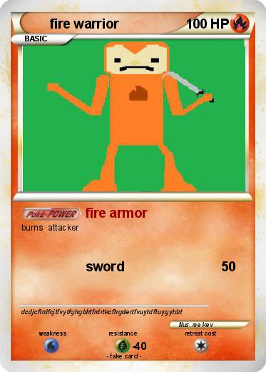 Pokemon fire warrior