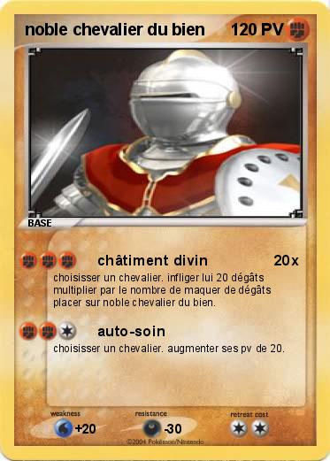 Pokemon noble chevalier du bien