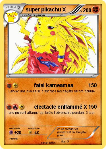 Pokemon super pikachu X