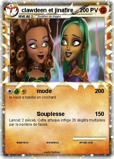 Pokemon clawdeen et jinafire