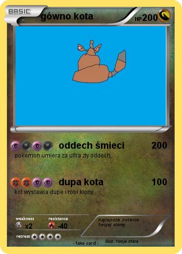 Pokemon gówno kota