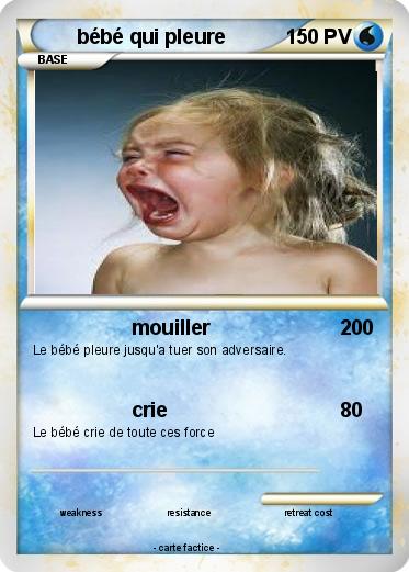 Pokemon bébé qui pleure