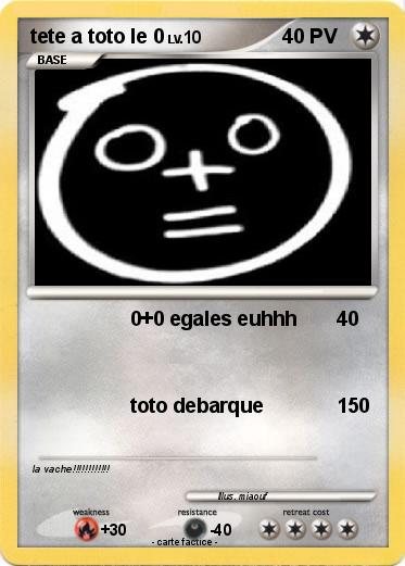 Pokemon tete a toto le 0