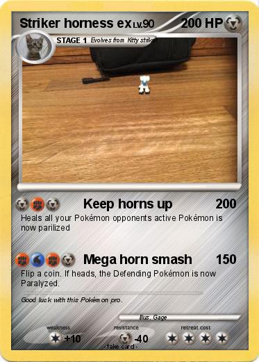 Pokemon Striker horness ex