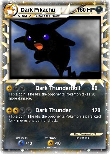 Pokemon Dark Pikachu