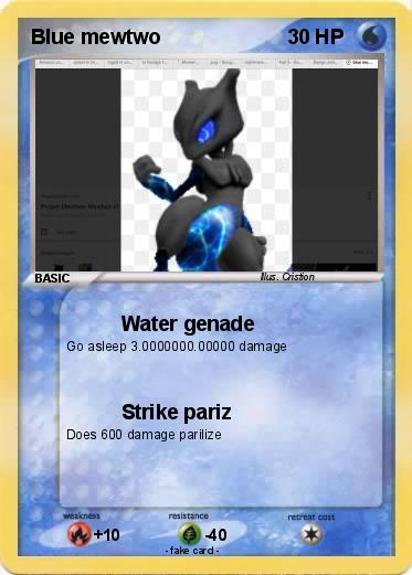 Pokemon Blue mewtwo
