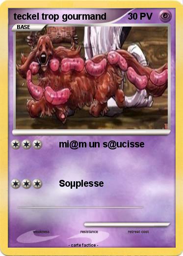 Pokemon teckel trop gourmand