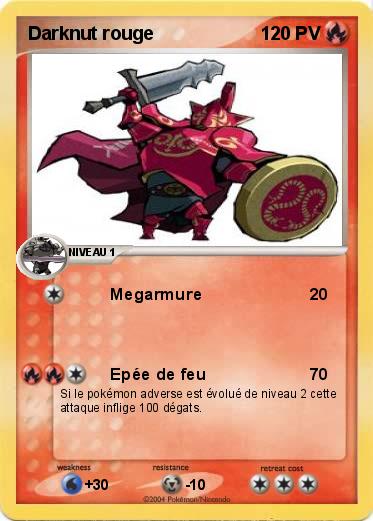 Pokemon Darknut rouge
