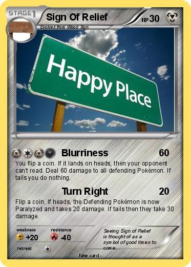 Pokemon Sign Of Relief
