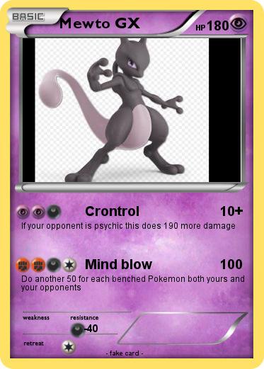 Pokemon Mewto GX