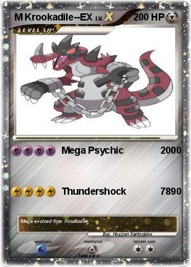 Pokemon M Krookadile--EX
