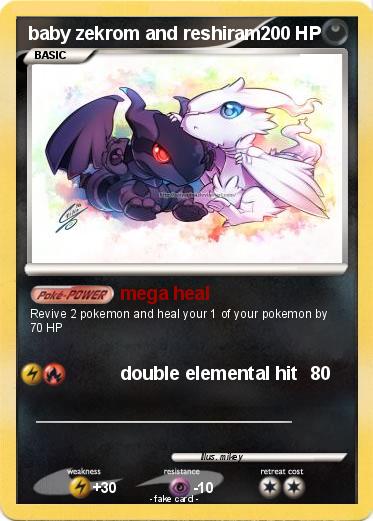 Pokemon baby zekrom and reshiram