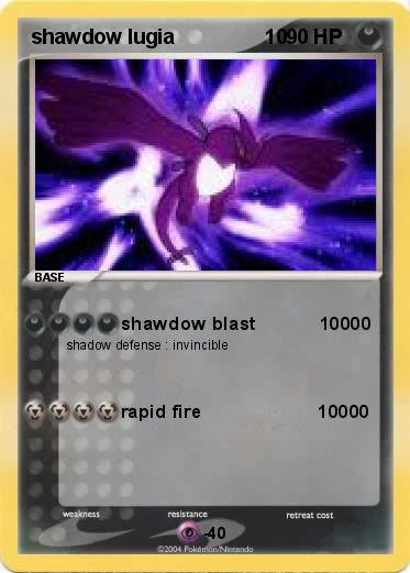 Pokemon shawdow lugia                10
