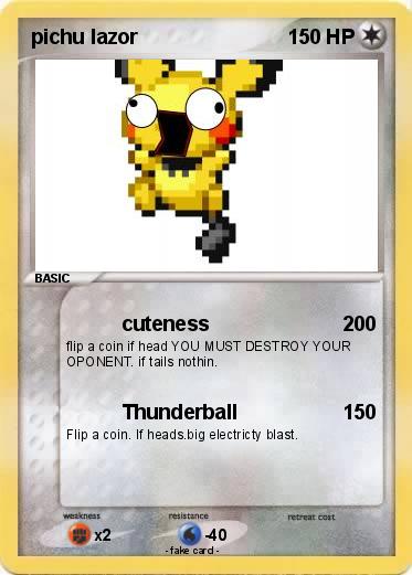 Pokemon pichu lazor