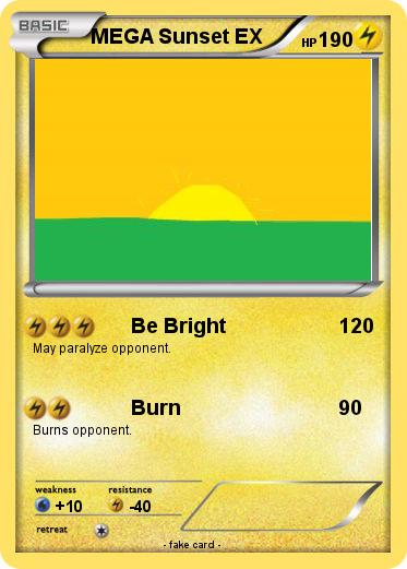Pokemon MEGA Sunset EX