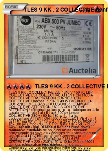 Pokemon TLES 9 KK . 2 COLLECTIVE Danfoss ™