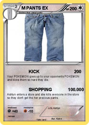 Pokemon M PANTS EX