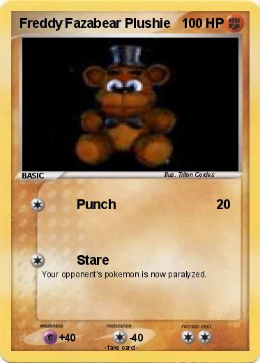 Pokemon Freddy Fazabear Plushie