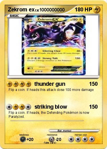 Pokemon Zekrom ex