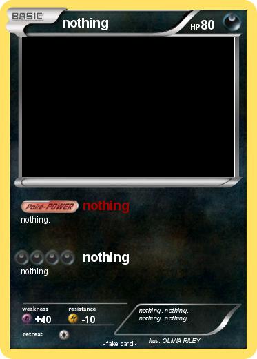 Pokemon nothing
