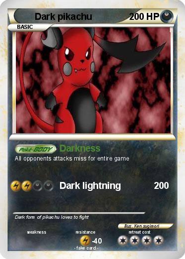 Pokemon Dark pikachu