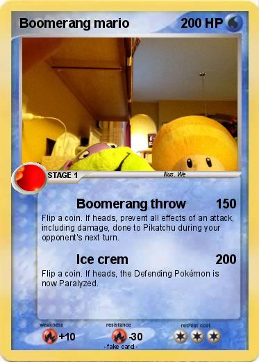 Pokemon Boomerang mario