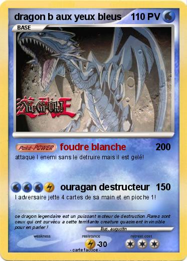 Pokemon dragon b aux yeux bleus