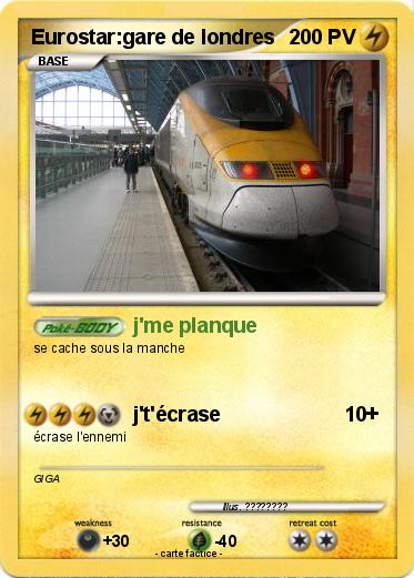 Pokemon Eurostar:gare de londres