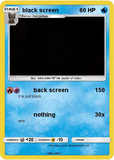 Pokemon black screen