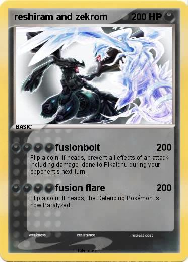 Pokemon reshiram and zekrom