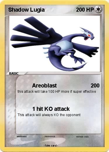 Pokemon Shadow Lugia