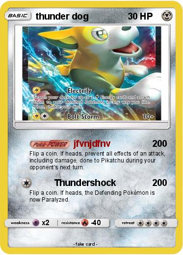 Pokemon thunder dog