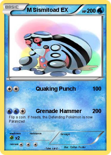 Pokemon M Sismitoad EX