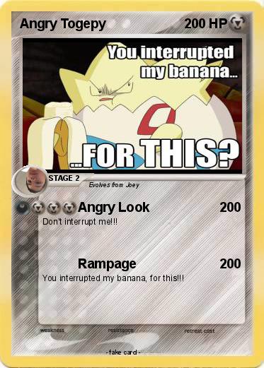 Pokemon Angry Togepy