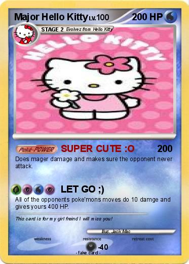 Pokemon Major Hello Kitty