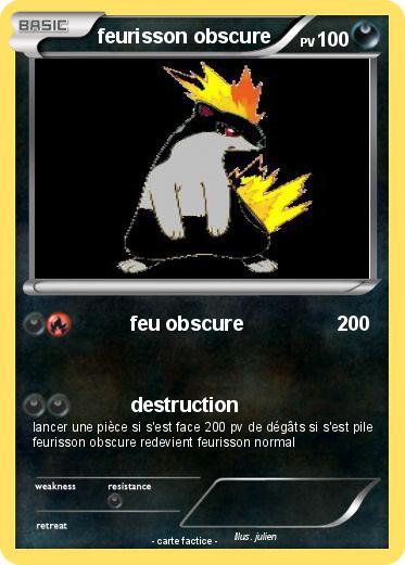 Pokemon feurisson obscure