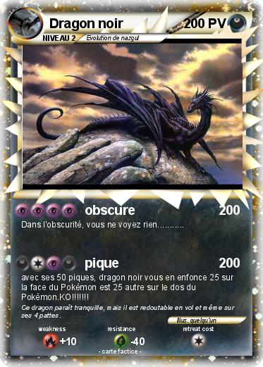 Pokemon Dragon noir