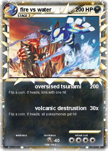 Pokemon fire vs water