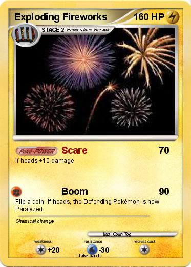 Pokemon Exploding Fireworks