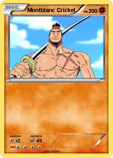 Pokemon Montblanc Cricket