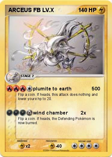 Pokemon ARCEUS FB LV.X