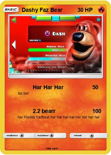 Pokemon Dashy Faz Bear