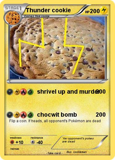 Pokemon Thunder cookie