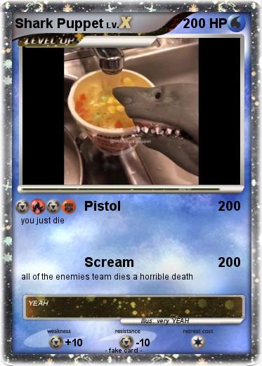 Pokemon Shark Puppet