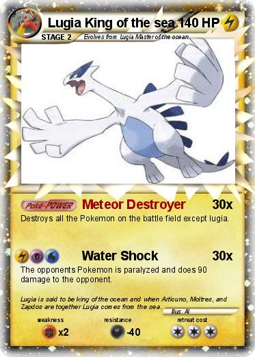 Pokemon Lugia King of the sea