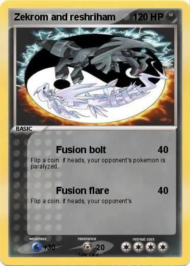 Pokemon Zekrom and reshriham