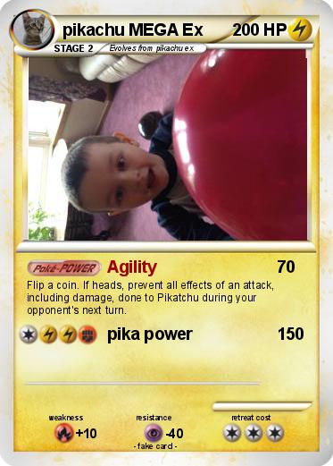 Pokemon pikachu MEGA Ex