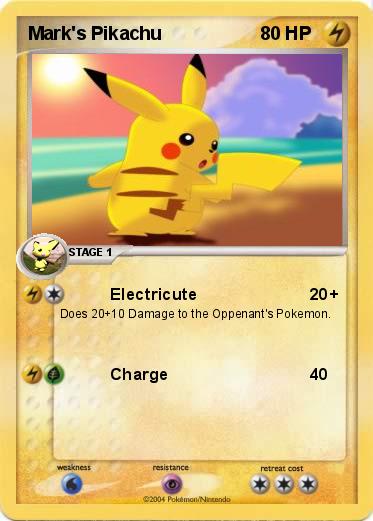 Pokemon Mark's Pikachu