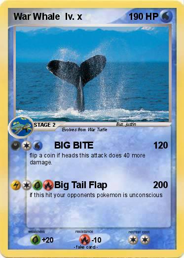 Pokemon War Whale  lv. x