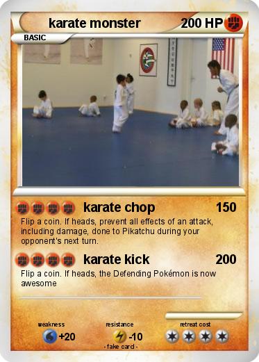 Pokemon karate monster